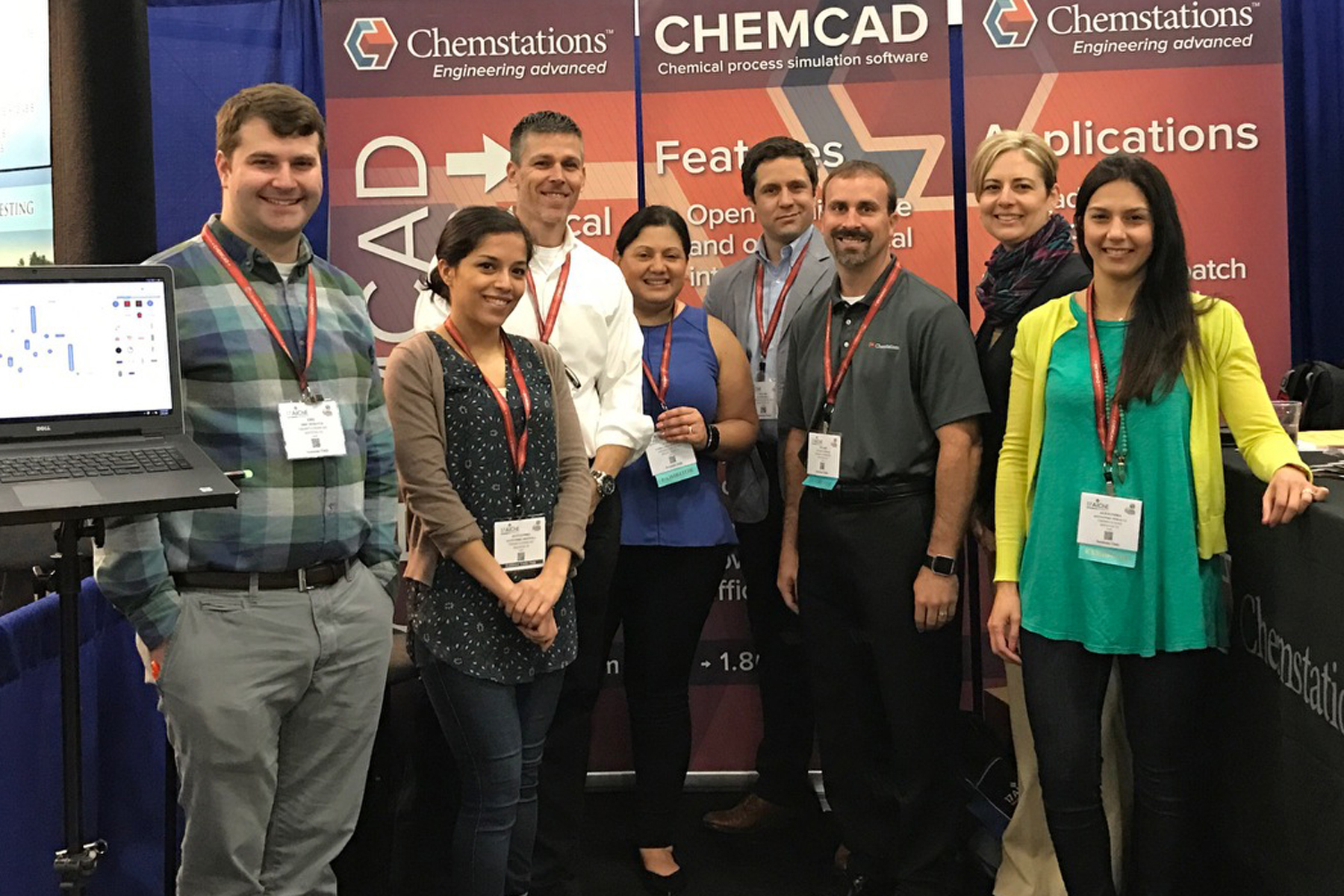 Chemstations staff at AIChE's 2017 Spring Meeting